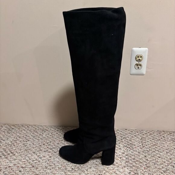 & Other Stories Black Suede Knee High Boot- Size 10.5 - Picture 2 of 14